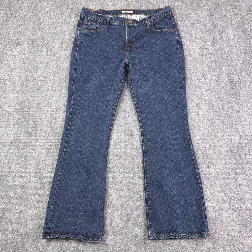 Levis 529 Womens Curvy Bootcut Jeans 16M Dark Wash Stretch Denim Y2K Cowgirl
